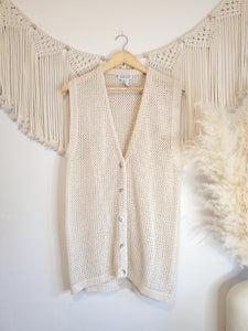 Vintage Silk Knit Vest (M)