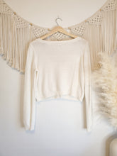 Load image into Gallery viewer, AE White Crop Cardi (M)
