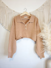 Load image into Gallery viewer, Crop Puff Sleeve Sweater (L)
