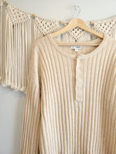 Load image into Gallery viewer, Cozy Ribbed Knit Henley (L)
