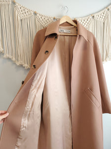 Zara Long Trench Coat (S)