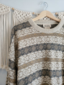Vintage Grandpa Sweater (L) *flawed*