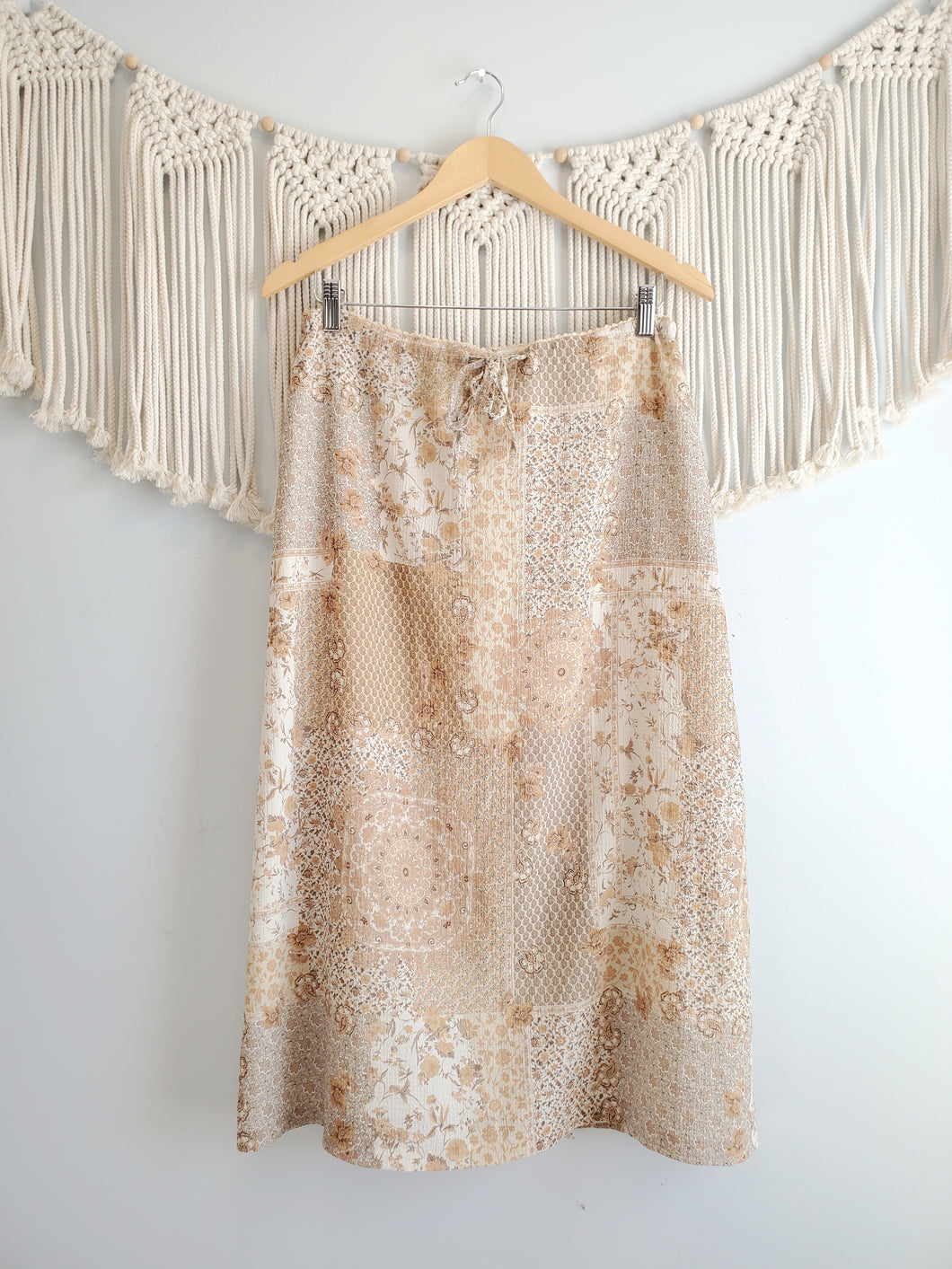 Vintage Floral Midi Skirt (10)