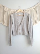 Load image into Gallery viewer, Aerie Puff Sleeve Crop Cardi (XS)
