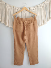 Load image into Gallery viewer, Caramel Gauze Straight Pants (S)
