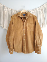 Load image into Gallery viewer, Camel Corduroy Button Up (S)
