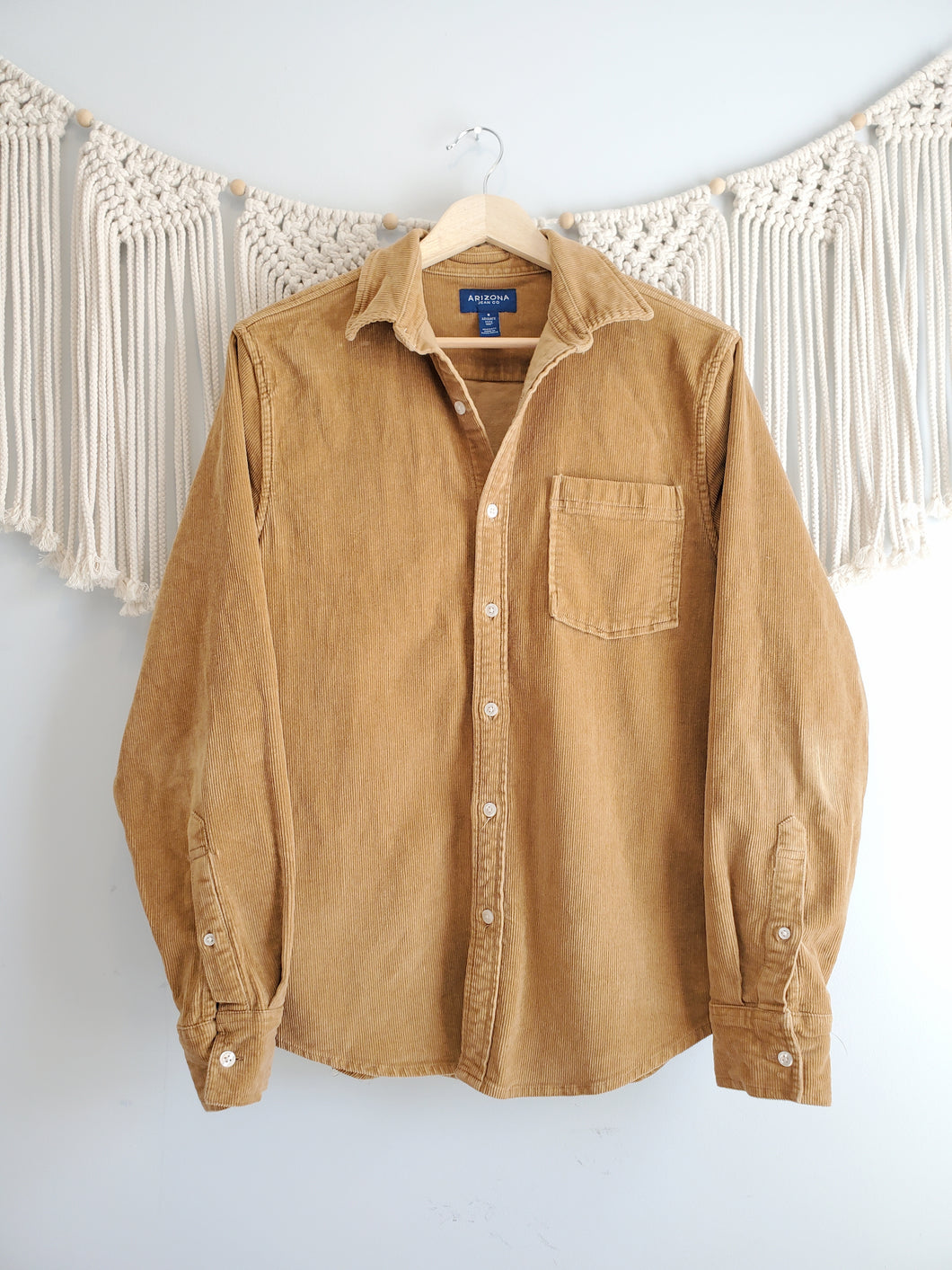Camel Corduroy Button Up (S)