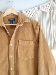 Camel Corduroy Button Up (S)