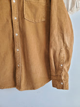 Load image into Gallery viewer, Camel Corduroy Button Up (S)
