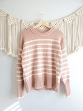 Load image into Gallery viewer, Striped Cozy Crewneck Sweater (S)
