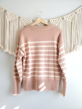 Load image into Gallery viewer, Striped Cozy Crewneck Sweater (S)
