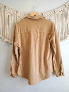 Camel Cord Button Up (M)