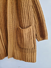 Load image into Gallery viewer, Mustard Chunky Cardi (S)
