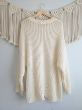 Load image into Gallery viewer, AE Cream Oversized Sweater (L)
