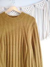 Load image into Gallery viewer, NEW Mustard Knit Midi Dress (M)
