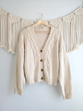 Load image into Gallery viewer, Oat Cable Knit Cardi (XL)
