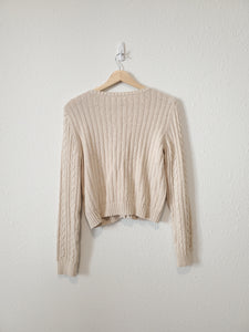 AE Oat Cable Knit Sweater (M)