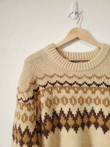 Vintage LL Bean Fair Isle Sweater (XL)