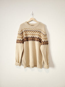 Vintage LL Bean Fair Isle Sweater (XL)