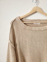 Load image into Gallery viewer, Carly Jean Neutral Slouchy Sweater (S)

