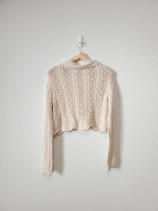 NEW Crochet Crop Knit (S)