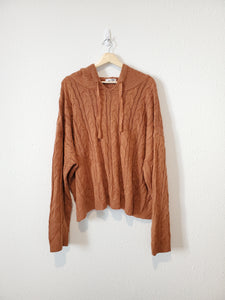 Rust Cable Knit Cozy Set (3X)
