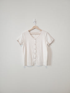 Bohme Button Up Textured Top (S)