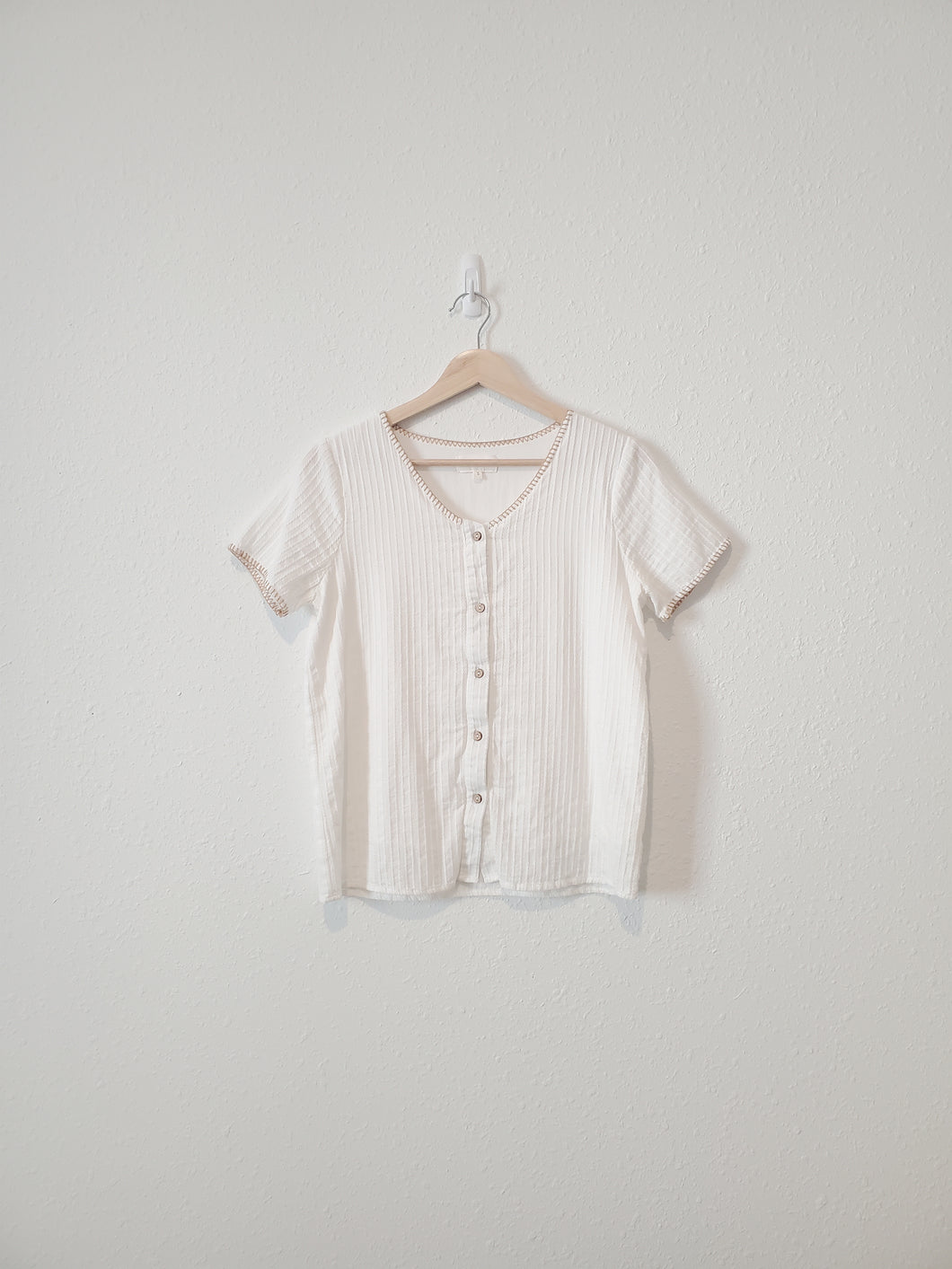 Bohme Button Up Textured Top (S)