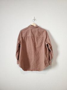 Brown Cord Button Up (XL)