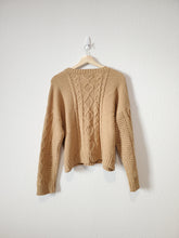 Load image into Gallery viewer, Brown Cable Knit Sweater (XL)
