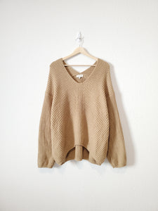 Neutral Chunky Sweater (M)