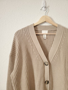 Chunky Button Up Sweater (XL)