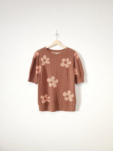Floral Sweater Tee (L)