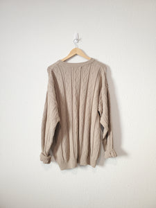 Vintage Textured Cotton Sweater (L)