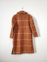 Load image into Gallery viewer, Rust Long Checkered Jacket (XS)
