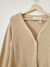 Load image into Gallery viewer, Neutral Rib Button Up Sweater (XL)
