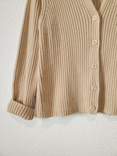Load image into Gallery viewer, Neutral Rib Button Up Sweater (XL)
