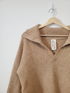 Brown Collared Sweater (M)