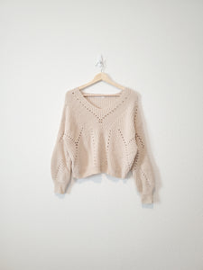 Chunky Cropped Sweater (S)