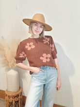 Load image into Gallery viewer, Floral Sweater Tee (L)
