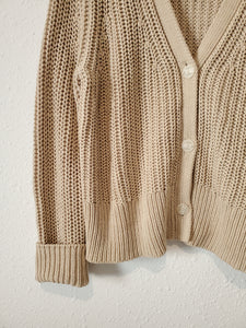 Chunky Button Up Sweater (L)