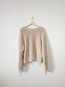 Cotton Crochet Sweater (XXL)