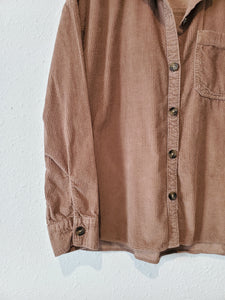 Brown Cord Button Up (S)