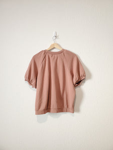 Madewell Puff Sleeve Sweatshirt (L)