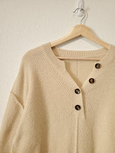 Load image into Gallery viewer, Waffle Henley Sweater (S)

