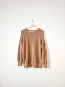 Brown Waffle Knit Sweater (M)
