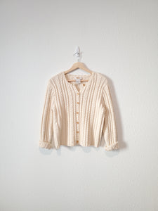 Vintage Cable Knit Sweater (M)
