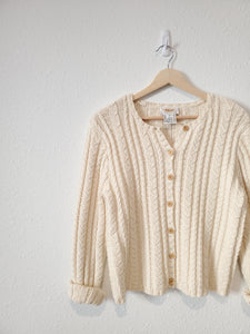 Vintage Cable Knit Sweater (M)