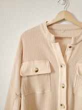 Load image into Gallery viewer, Waffle Button Up Shacket (M)
