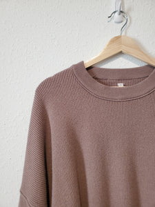 Puff Sleeve Crewneck Sweater (L)